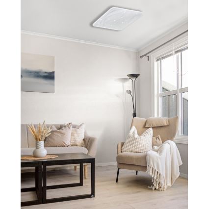 LED prigušiva plafonska svetiljka NERIS LED/36W/230V 2700-6500K 43x43 cm + daljinski upravljač