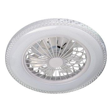 LED prigušiva plafonska svetiljka sa ventilatorom EGYPT LED/48W/230V 3000-6500K bela + daljinski upravljač
