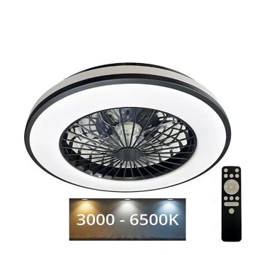 LED prigušiva plafonska svetiljka sa ventilatorom OPAL LED/48W/230V 3000-6500K + daljinski upravljač