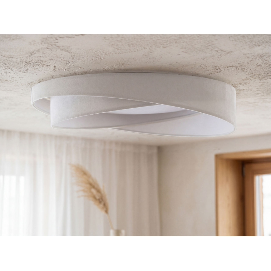 LED prigušiva stropna svetiljka SMART GALAXY MODERN LED/24W/230V 3000-6500K prečnik 55 cm bela + daljinski upravljač