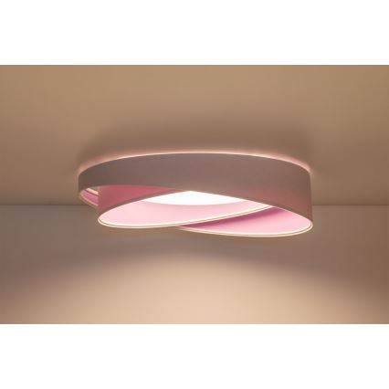 LED prigušiva plafonska svetiljka SMART GALAXY MODERN LED/24W/230V 3000-6500K prečnik 55 cm bela/ljubičasta + daljinski upravljač