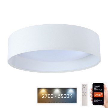 LED prigušiva plafonska svetiljka SMART GALAXY LED/24W/230V pr. 45 cm 2700-6500K Wi-Fi Tuya bela + daljinski upravljač