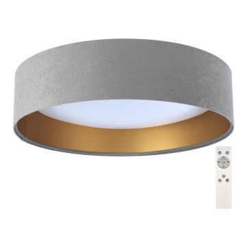LED prigušiva plafonska svetiljka SMART GALAXY LED/24W/230V prečnik 44 cm siva/zlatna 3000-6500K + daljinski upravljač