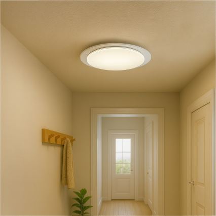 LED prigušiva plafonska lampa SONIC LED/35W/230V 3000-6000K prečnik 45 cm bela + daljinski upravljač