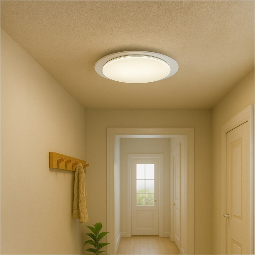 LED prigušiva plafonska lampa SONIC LED/35W/230V 3000-6000K prečnik 45 cm bela + daljinski upravljač