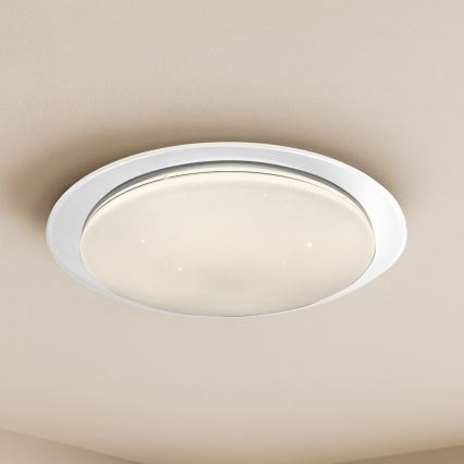 LED prigušiva plafonska lampa SONIC LED/35W/230V 3000-6000K prečnik 45 cm bela + daljinski upravljač