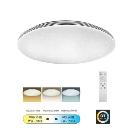 LED stropno svetlo VENTA prigušiva LED/60W/230V 2700-6500K prečnik 58 cm + daljinski upravljač
