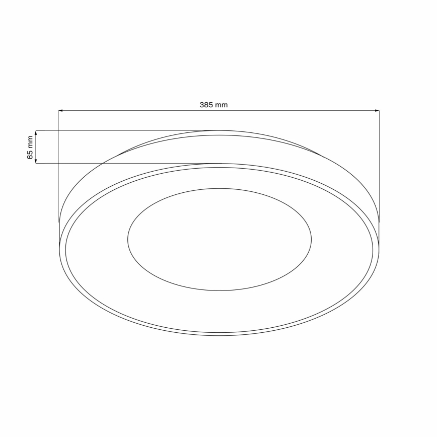 LED prigušiva kupatilska plafonska svetiljka WITOLD LED/48W/230V pr. 38,5 cm 3000-6000K IP44 + daljinski upravljač