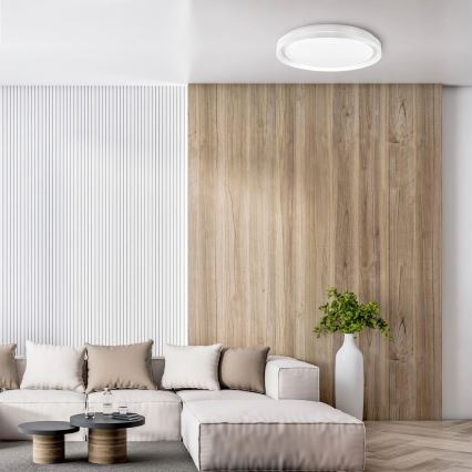 LED prigušiva kupatilska plafonska svetiljka ELIZA LED/72W/230V pr. 48,5 cm 3000-6000K IP44 + daljinski upravljač