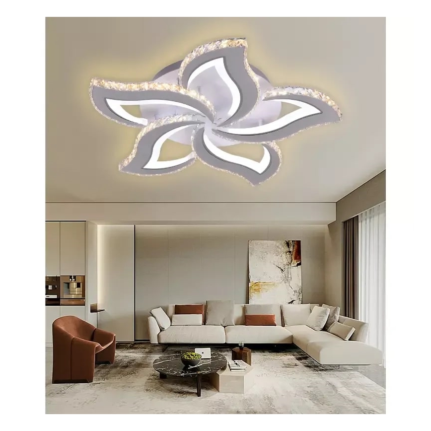 LED prigušiva plafonski luster LED/100W/230V 3000-6500K + daljinski upravljač