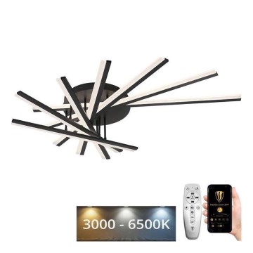 LED prigušiva plafonski luster LED/120W/230V 3000-6500K + daljinski upravljač