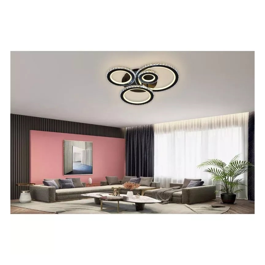 LED prigušiva plafonski luster LED/120W/230V 3000-6500K + daljinsko upravljanje