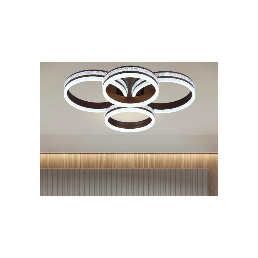 LED prigušiva plafonski luster LED/150W/230V 3000-6500K + daljinski upravljač