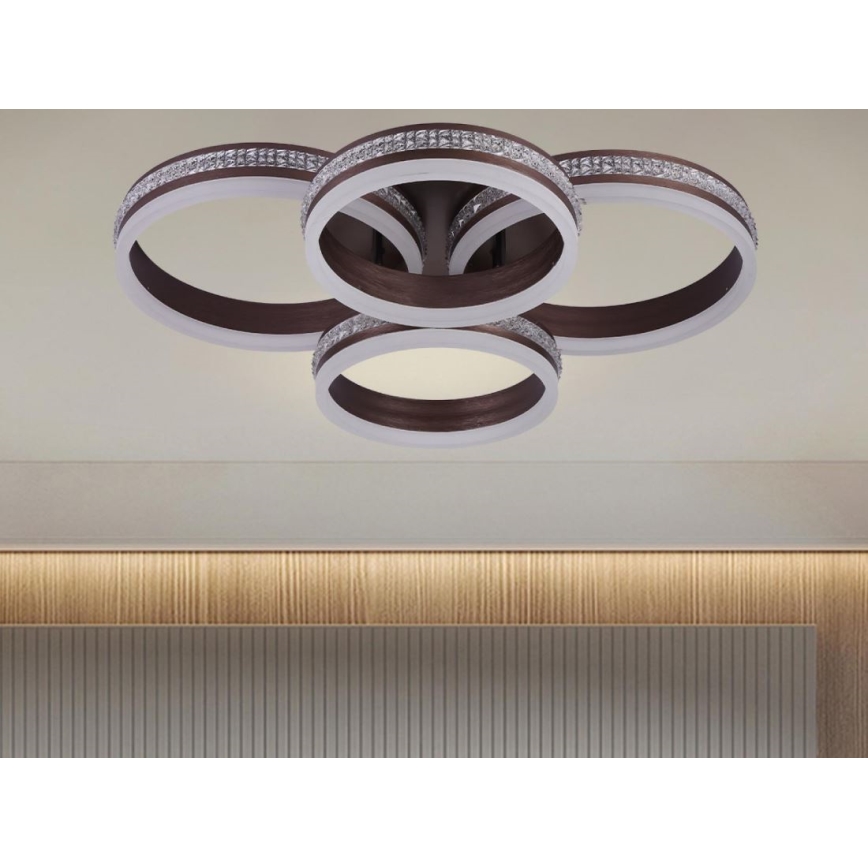 LED prigušiva plafonski luster LED/150W/230V 3000-6500K + daljinski upravljač