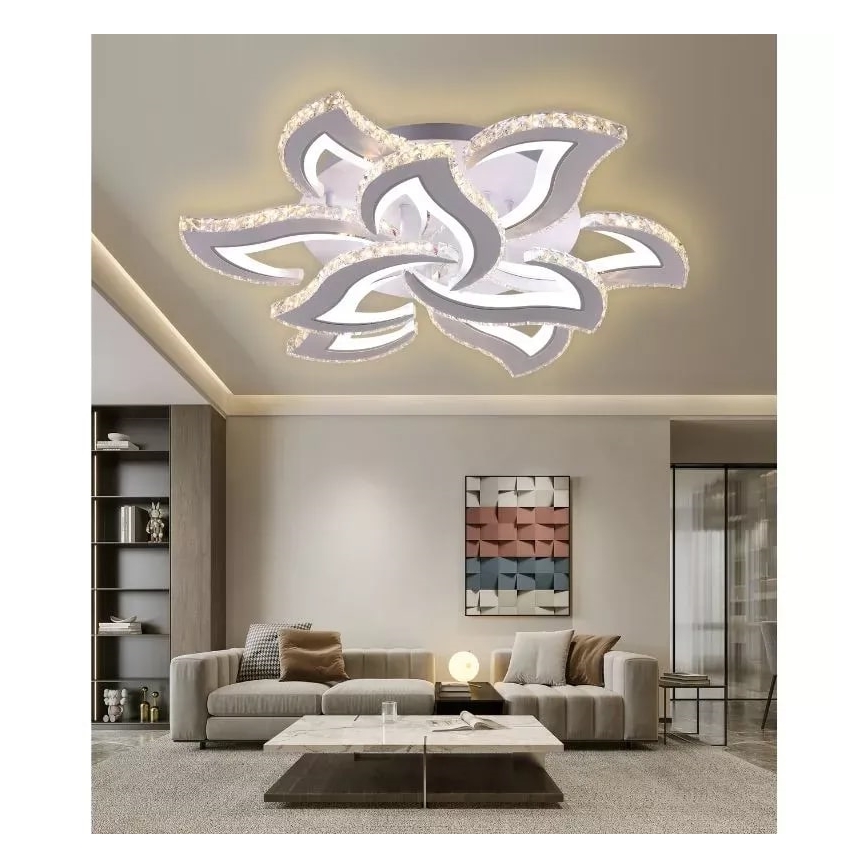 LED prigušiva plafonski luster LED/180W/230V 3000-6500K + daljinski upravljač