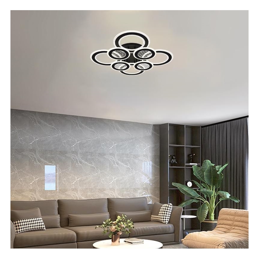 LED prigušiva plafonski luster LED/200W/230V 3000-6500K + daljinski upravljač