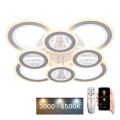LED prigušiva plafonski luster LED/200W/230V 3000-6500K + daljinski upravljač