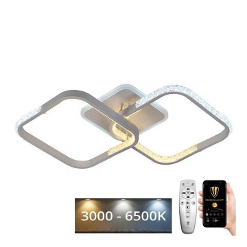 LED prigušiva plafonski luster LED/55W/230V 3000-6500K + daljinski upravljač