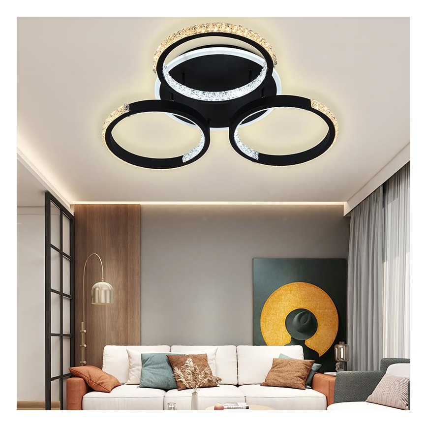 LED prigušiva plafonska lampa površinske montaže LED/60W/230V 3000–6500K + daljinski upravljač