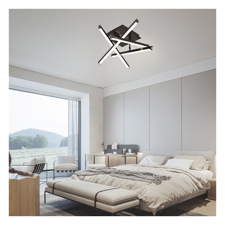LED prigušiva plafonski luster LED/60W/230V 3000-6500K + daljinski upravljač