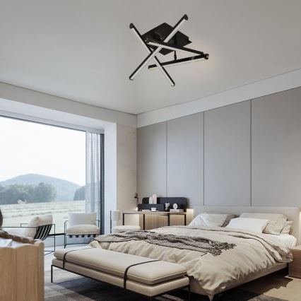 LED prigušiva plafonski luster LED/60W/230V 3000-6500K + daljinski upravljač