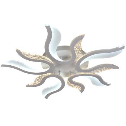 LED prigušiva plafonski luster LED/65W/230V 3000-6500K bela + daljinski upravljač
