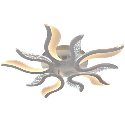 LED prigušiva plafonski luster LED/65W/230V 3000-6500K bela + daljinski upravljač