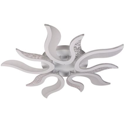 LED prigušiva plafonski luster LED/65W/230V 3000-6500K bela + daljinski upravljač