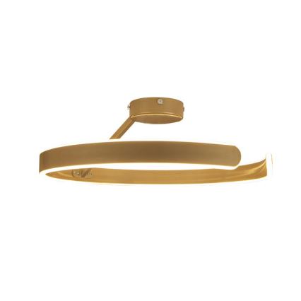 LED prigušiva plafonski luster LED/72W/230V 3000-6500K zlatni + daljinski upravljač