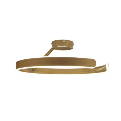 LED prigušiva plafonski luster LED/72W/230V 3000-6500K zlatni + daljinski upravljač