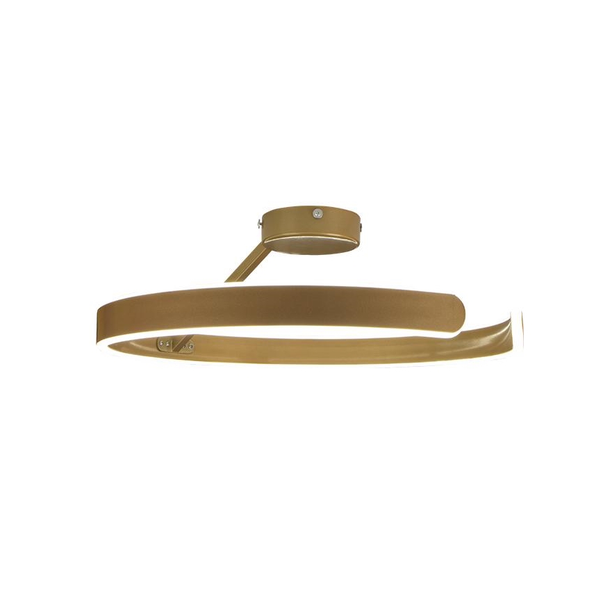 LED prigušiva plafonski luster LED/72W/230V 3000-6500K zlatni + daljinski upravljač