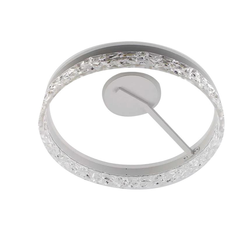 LED prigušiva plafonski luster LED/86W/230V 3000-6500K beo + daljinski upravljač