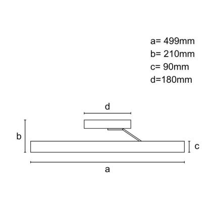 LED prigušiva plafonski luster LED/86W/230V 3000-6500K beo + daljinski upravljač