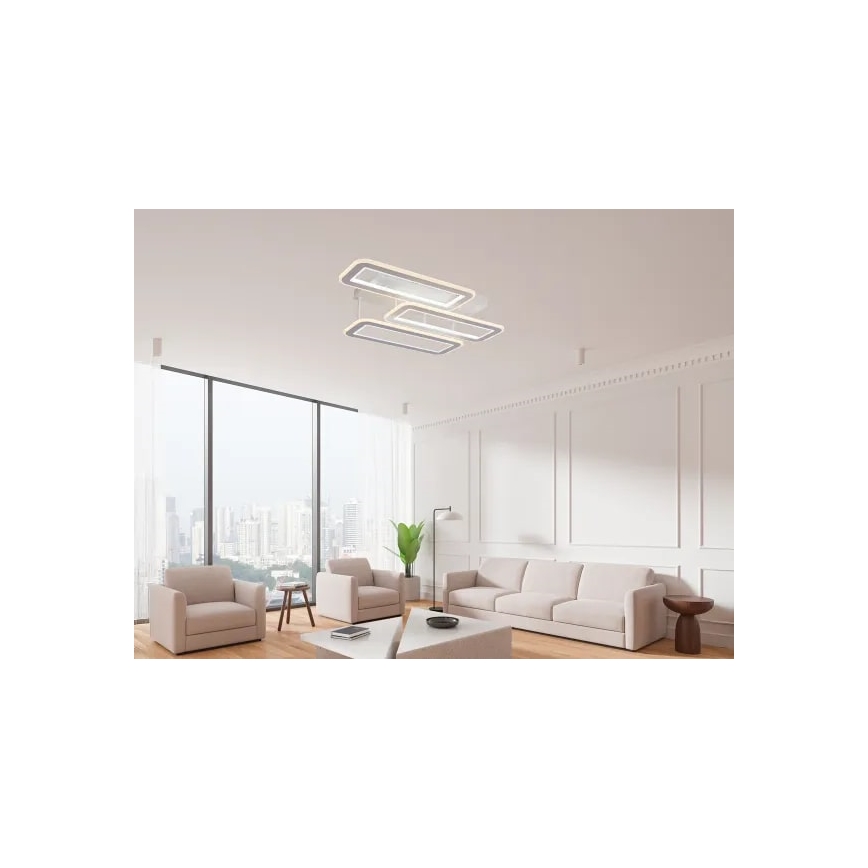 LED prigušiva plafonski luster LED/90W/230V 3000-6500K + daljinski upravljač
