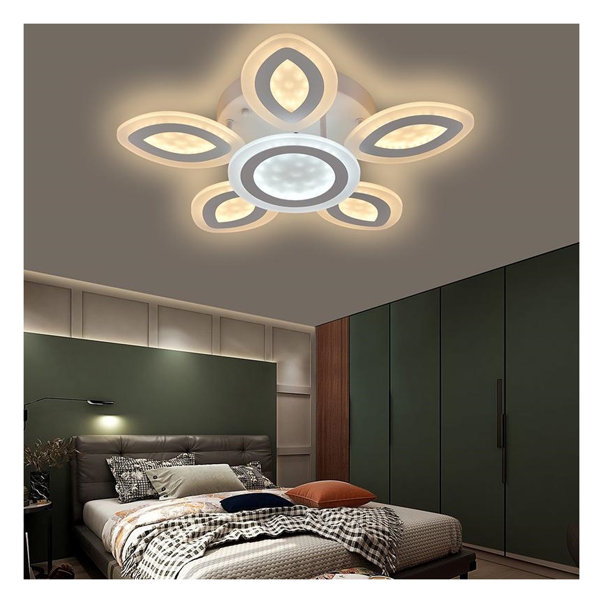 LED prigušiva plafonski luster LED/95W/230V 3000-6500K + daljinsko upravljanje