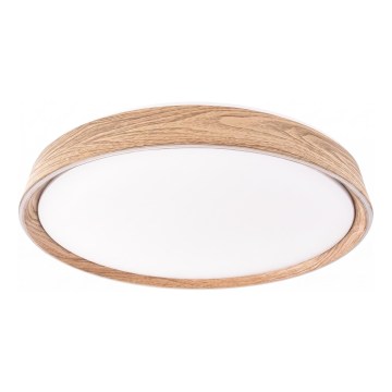 LED prigušiva plafonsko svetlo ILVI LED/30W/230V 2700-6500K prečnik 40 cm dekor drveta + daljinski upravljač