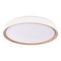 LED prigušiva plafonsko svetlo ILVI LED/45W/230V 2700-6500K prečnika 50 cm bela/bež + daljinski upravljač