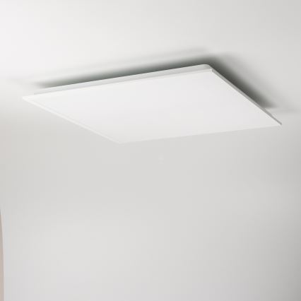 LED prigušiva stropna svetiljka LED/35W/230V 2700-6500K 62x62 cm bela + daljinski upravljač