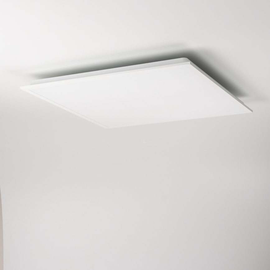LED prigušiva stropna svetiljka LED/35W/230V 2700-6500K 62x62 cm bela + daljinski upravljač