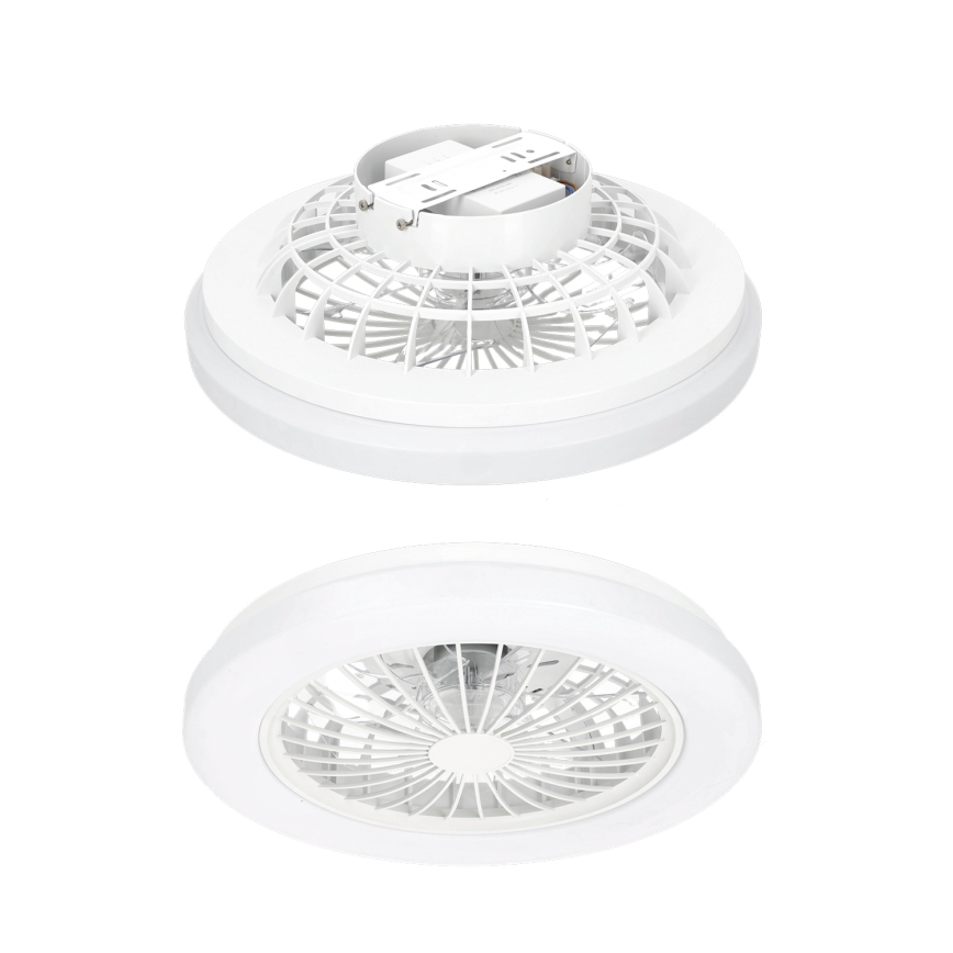 LED prigušiva plafonsko svetlo sa ventilatorom VENTELUX LED/24W/230V 3000/4000/6500K Ø 45 cm belo + daljinski upravljač