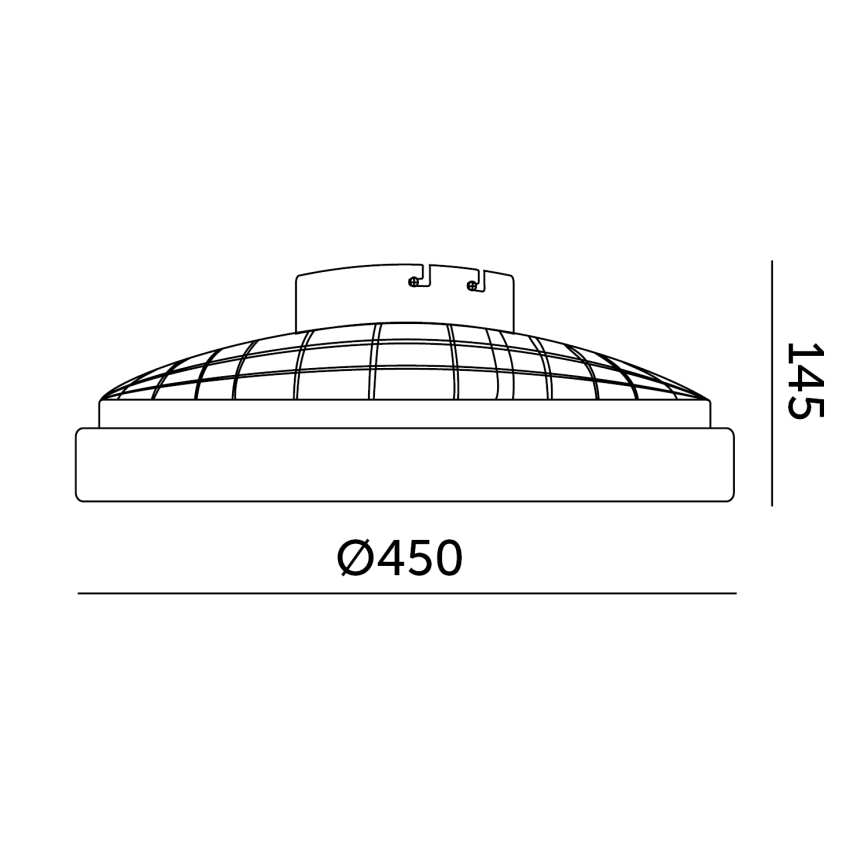LED prigušiva plafonsko svetlo sa ventilatorom VENTELUX LED/24W/230V 3000/4000/6500K Ø 45 cm belo + daljinski upravljač