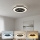 LED prigušiva plafonsko svetlo sa ventilatorom VENTELUX LED/48W/230V 3000/4000/6500K pr. 48,5 cm crno + daljinski upravljač