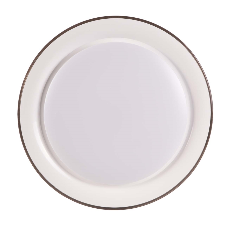 LED prigušiva kupatilska stropna svetiljka GRAŻYNA LED/48W/230V 3000-6000K prečnik 41 cm IP44 siva + daljinski upravljač