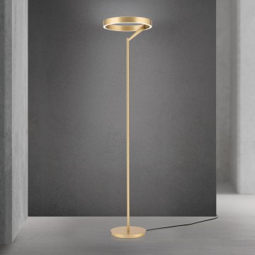 LED prigušiva podna lampa KOLK LED/40W/230V 2700/4000K zlatna