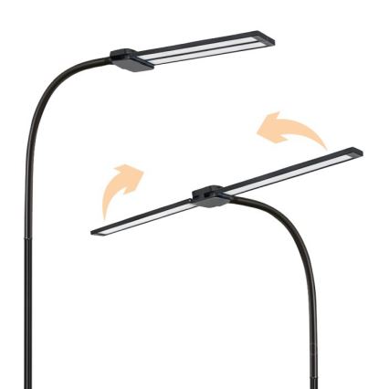 LED prigušiva podna lampa TEILO LED/14W/230V 3000/4000/6000K crna