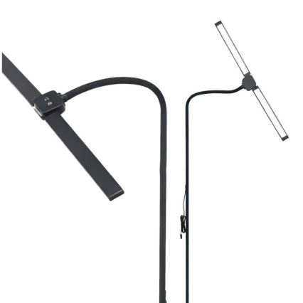 LED prigušiva podna lampa TEILO LED/14W/230V 3000/4000/6000K crna