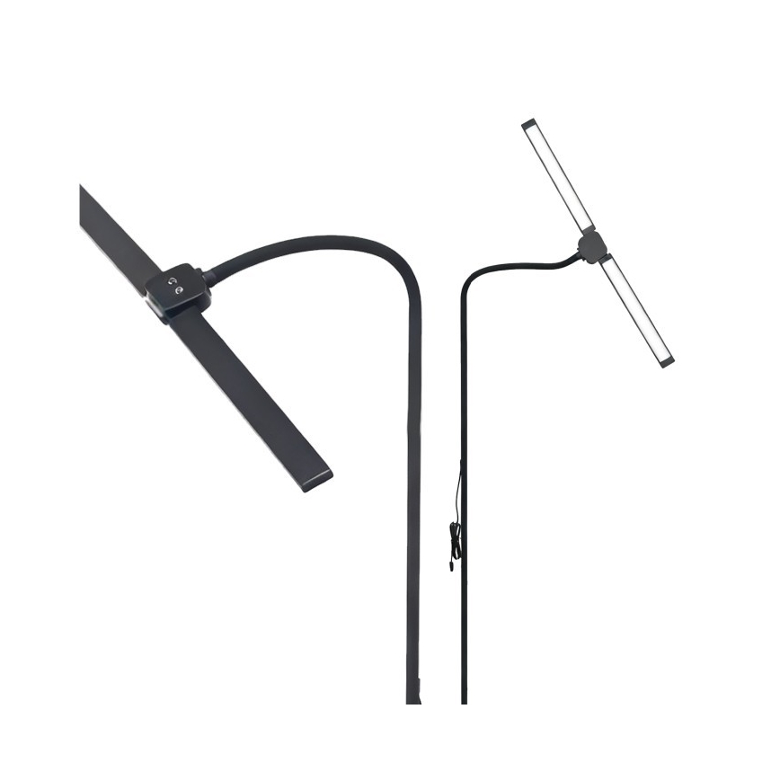 LED prigušiva podna lampa TEILO LED/14W/230V 3000/4000/6000K crna