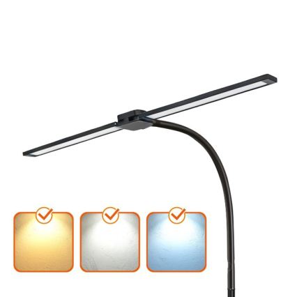 LED prigušiva podna lampa TEILO LED/14W/230V 3000/4000/6000K crna