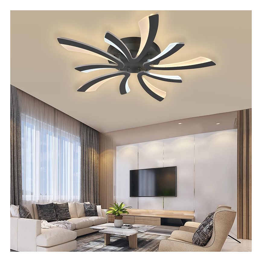 LED prigušiva plafonska lampa za površinsku montažu LED/55W/230V 3000-6500K + daljinski upravljač