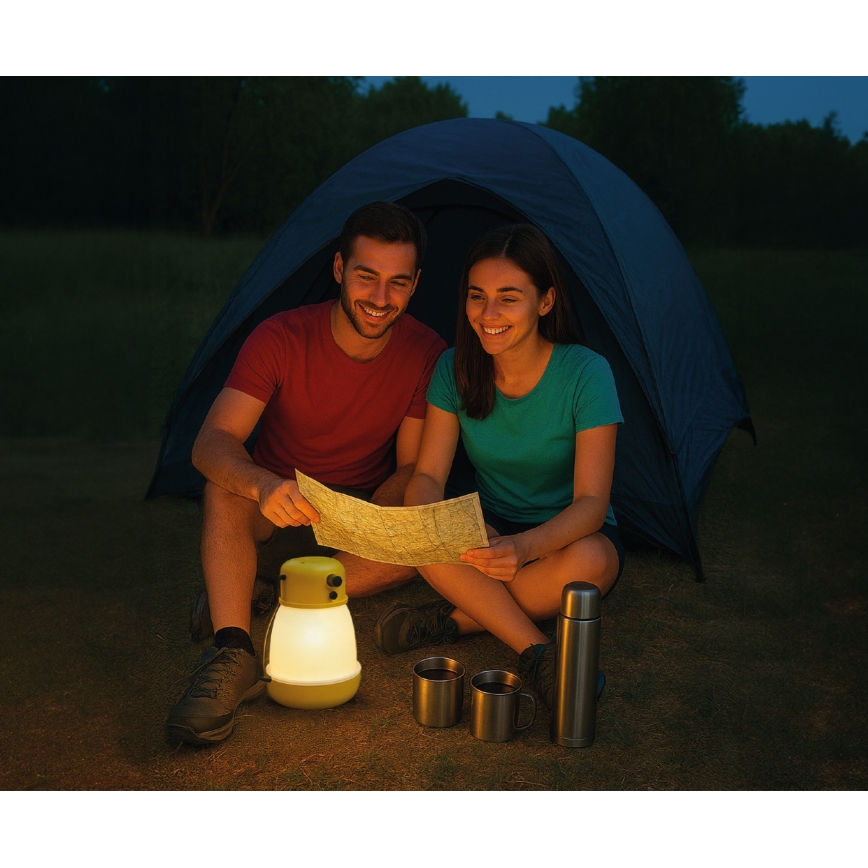 LED prigušiva prenosiva punjiva lampa sa funkcijom powerbanke LUMINA MINIO LED/5V 1800 mAh IP44 žuta